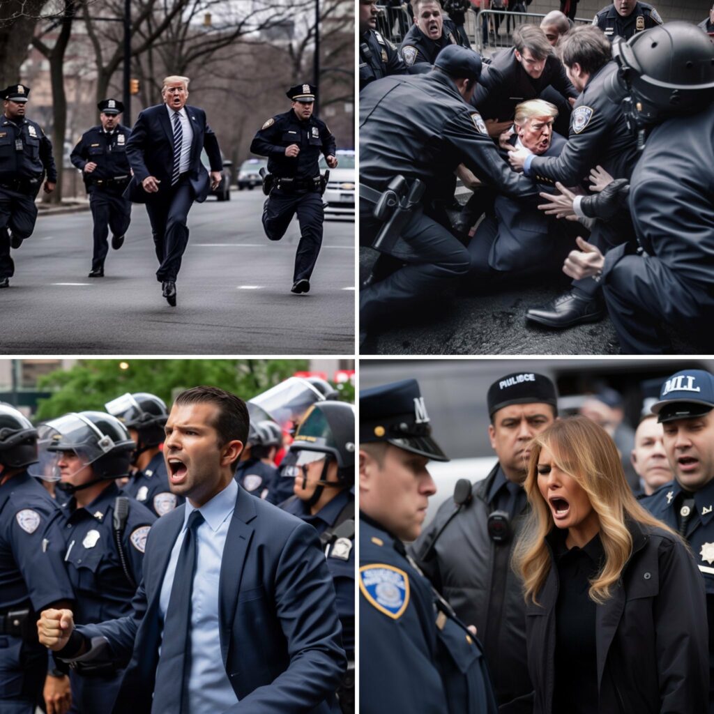 Some AI-generated photos circulating in the social media   regarding Donald Trumps arrest 