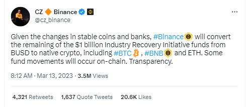 Binance, Will Binance win the stablecoin battle if USDC collapses? Let&#8217;s see
