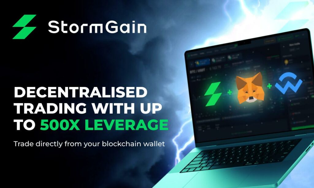 , StormGain Launches StormGain DEX for User-Friendly Decentralized Crypto Trading