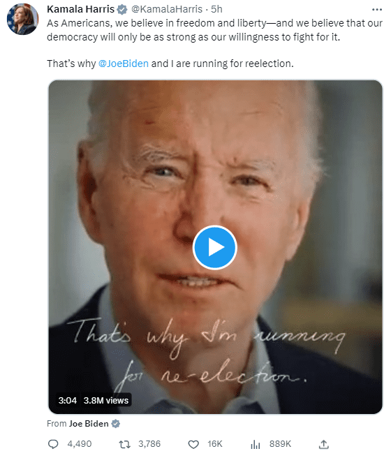 US President Joe Biden & VP Kamala Harris are running for reelection. Former President Donald Trump slammed the Biden Administration