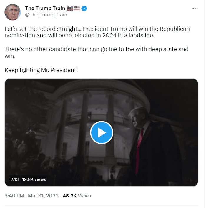 Several Trump supporters believe he can defeat Joe Biden in the 2024 presidential elections 