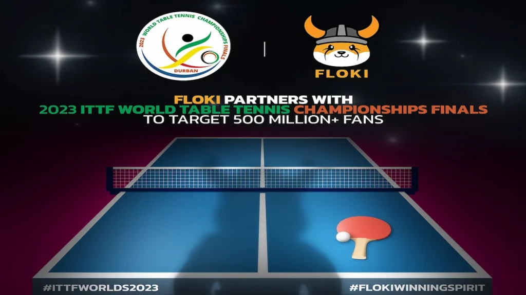 Floki Inu, Floki Inu Becomes Sponsor At The World Table Tennis Championship