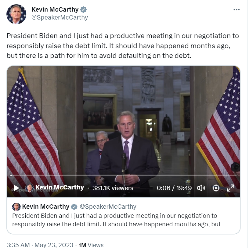 President Joe Biden and House Speaker Kevin McCarthy Held Talks on US Debt Ceiling Crisis to Avert Default and Economic Catastrophe