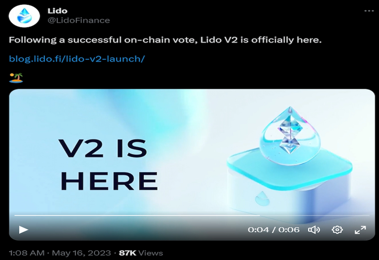 Lido DAO announced the launch of its V2 version which introduced staking withdrawals