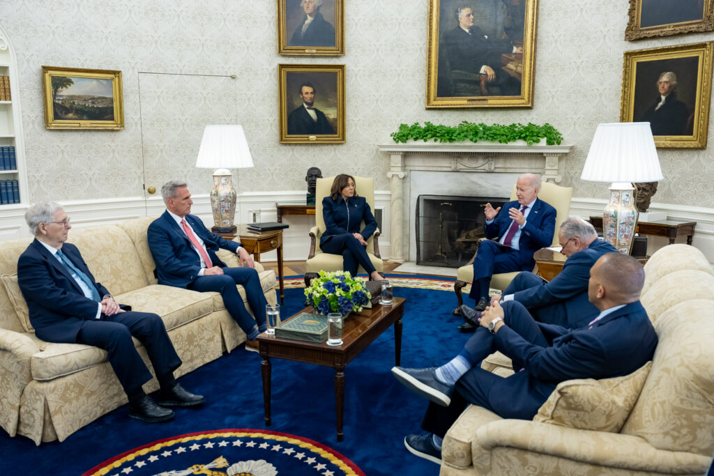 US Debt Ceiling Crisis Looms as Treasury Secretary Janet Yellen Warns of Impending Default. President Joe Biden meets with Kevin McCarthy