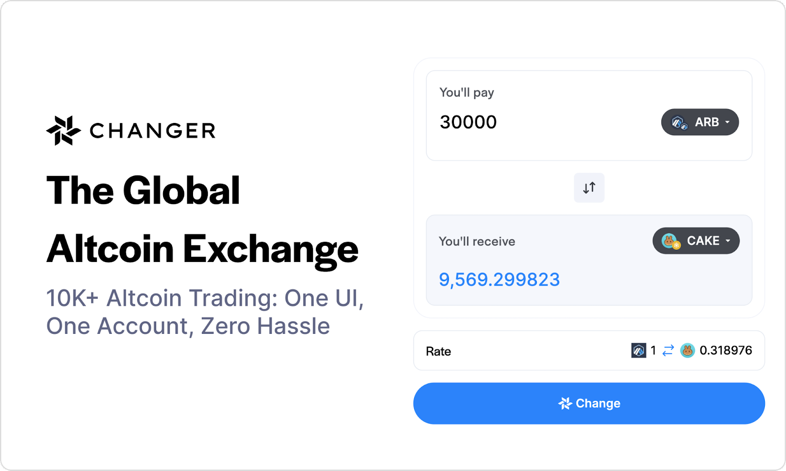 , Changer, the Global Altcoin Exchange, Revolutionizes Crypto Trading with a One-Stop Platform