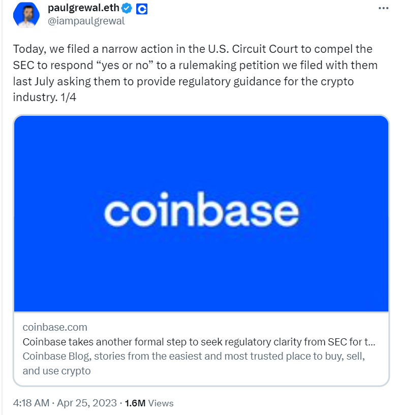 US Security & Exchange Commission and its Chair, Gary Gensler, are suing crypto exchange Coinbase without clarifying how crypto exchanges register with the SEC?