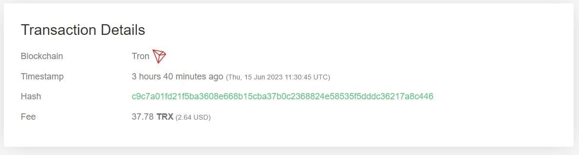 1 billion TUSD minted on Tron. Source: whale_alert.io