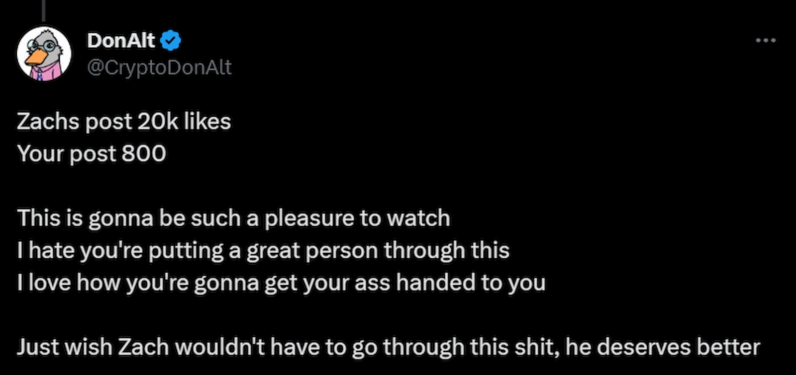 Crypto Twitter rallied in support of ZachXBT