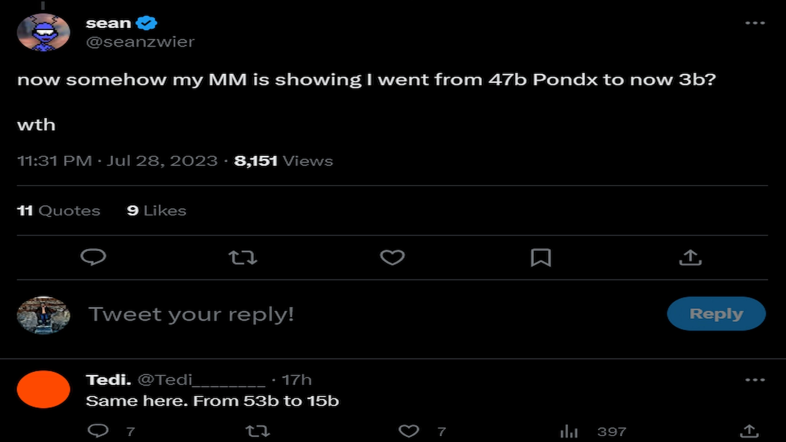 Users complained that PNDX tokens went missing from their wallets.