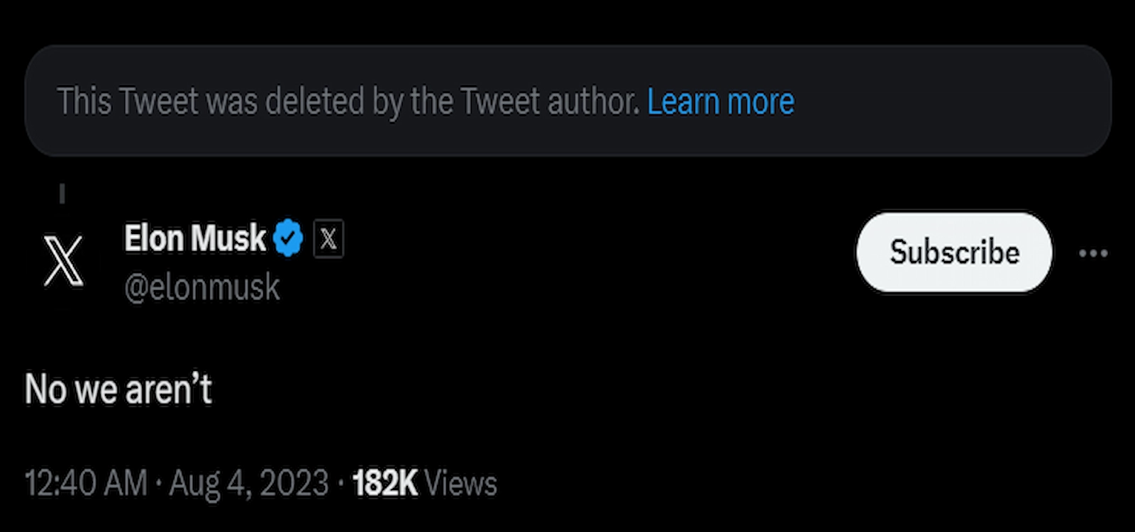 Elon Musk denied rumors of building an exchange inside X