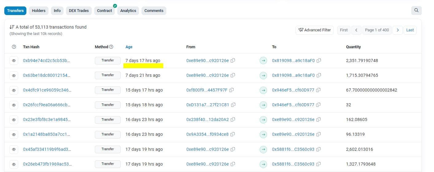 Luxurious Pro on Ethetherscan.io