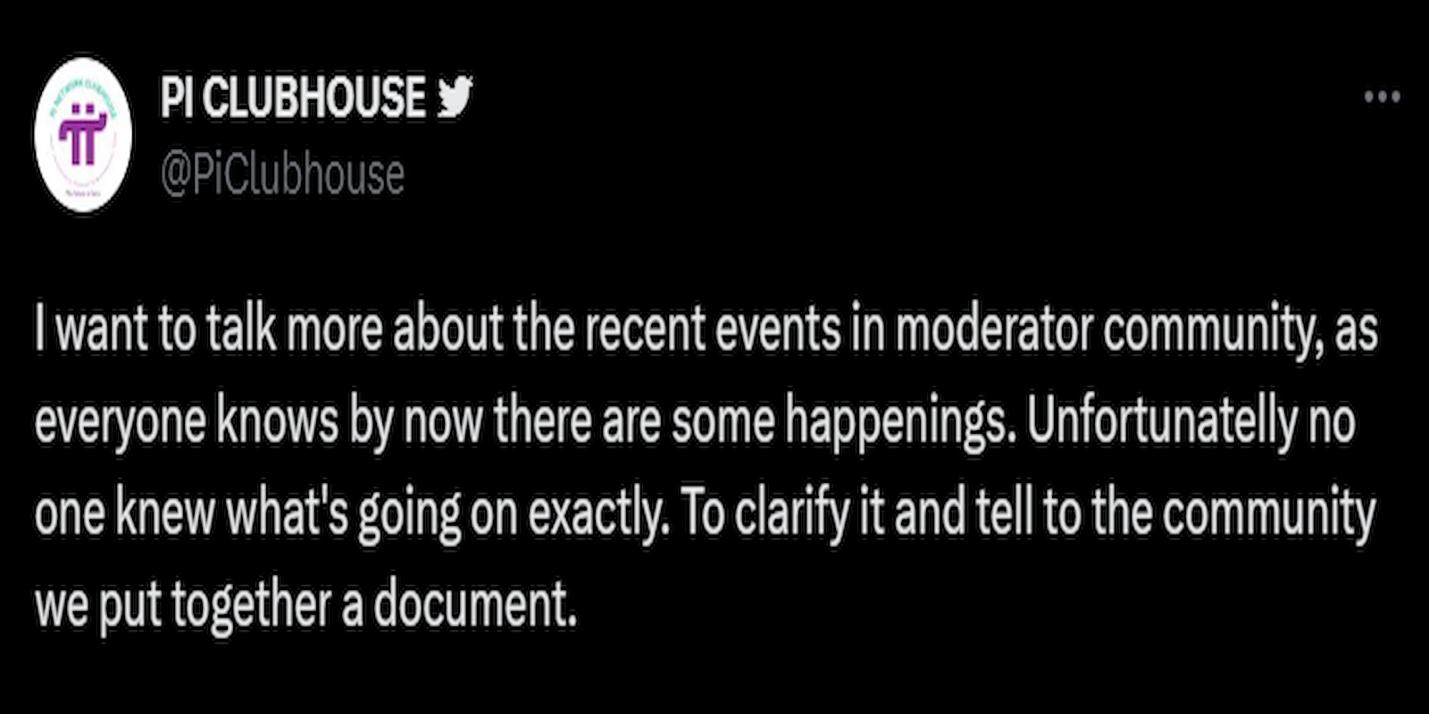 Several X handles associated with the Pi community shared the Pi Network moderators' manifesto.