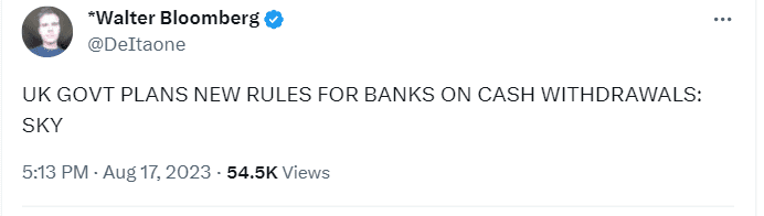 Banks in the UK could face fines if they do not provide free access to cash withdrawals within a three-mile radius, according to upcoming British Government regulations.
