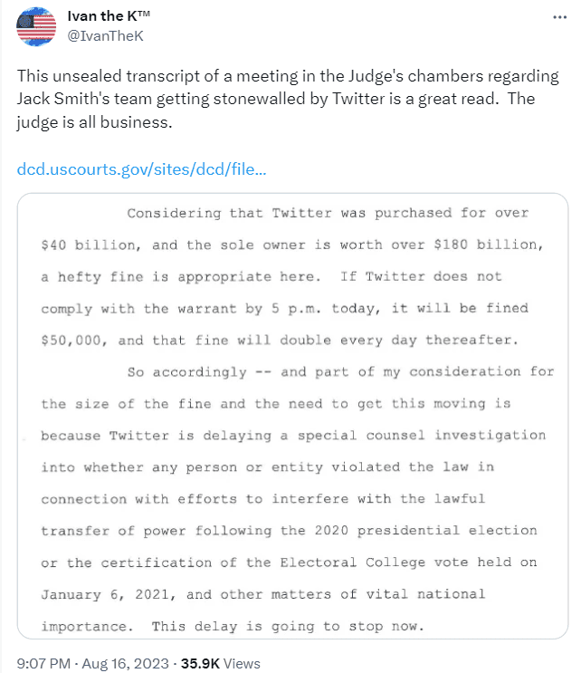 Elon Musk is thrilled after Tucker Carlson's interview with Donald Trump went viral on X (formerly Twitter). 