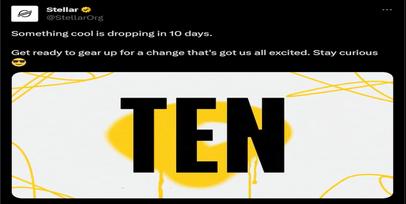 Stellar Foundation shared a cryptic announcement on Sept 2.