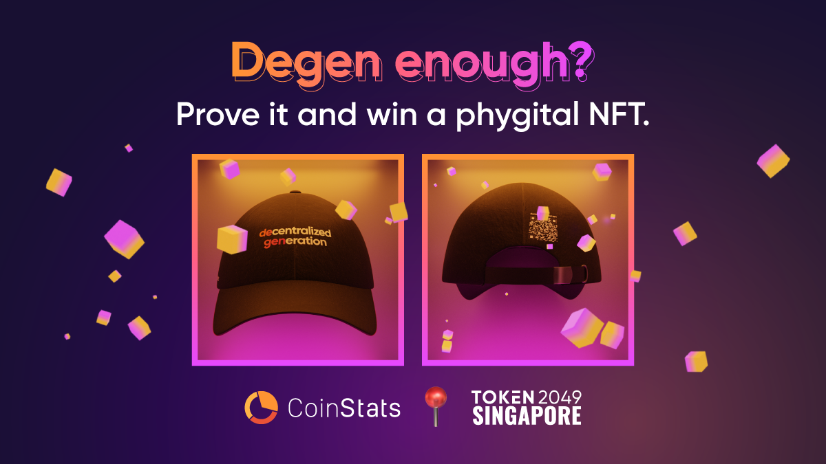 Degen Checkpoint from CoinStats at TOKEN2049 Singapore