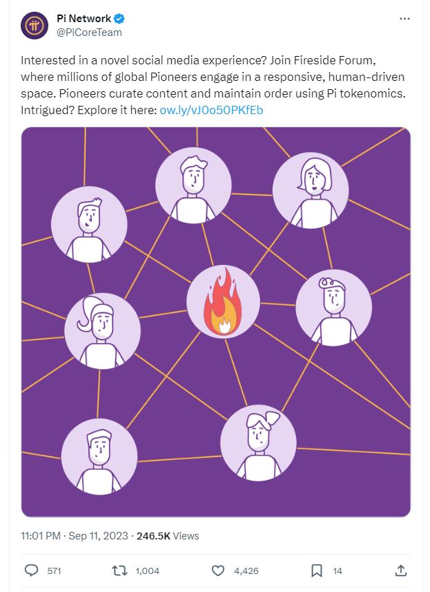 Pi Network announces Fireside Forum, but not the Mainnet launch