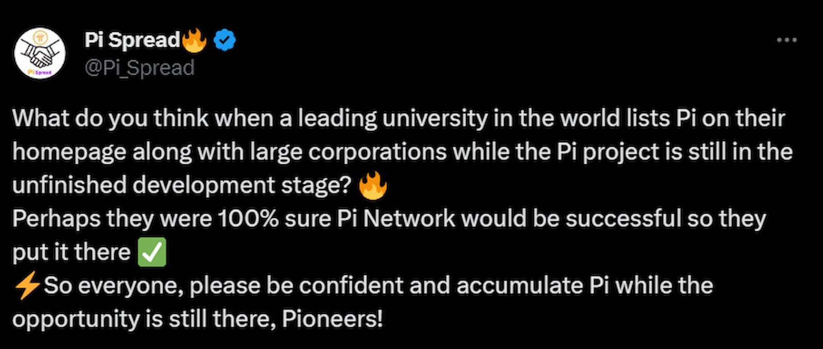 Pi Network fans continued to shill the project
