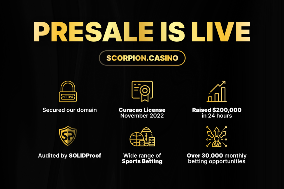 Scorpion Casino Token Price Prediction Shows Promising Signs It Could Replicate Shiba Inu And Pepe's Success And Achieve 1000% Gains