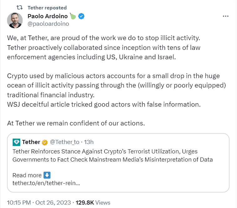 Senator Cynthia Lummis & Congressman French Hill want legal action against Binance (BNB) & Tether (USDT) for helping terror groups like Hamas