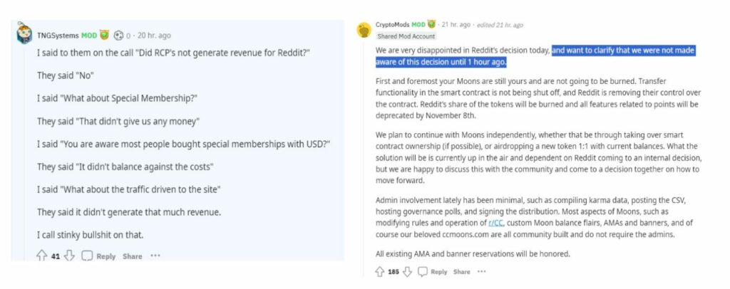 MOON, Reddit MOON Drama Update &#8211; 3 Subreddit Mods Sold Before Crash