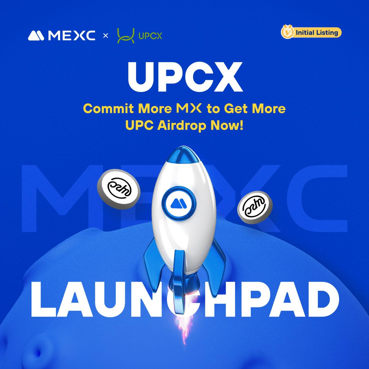 , UPCX (UPC) token is set to be listed on the MEXC trading platform soon