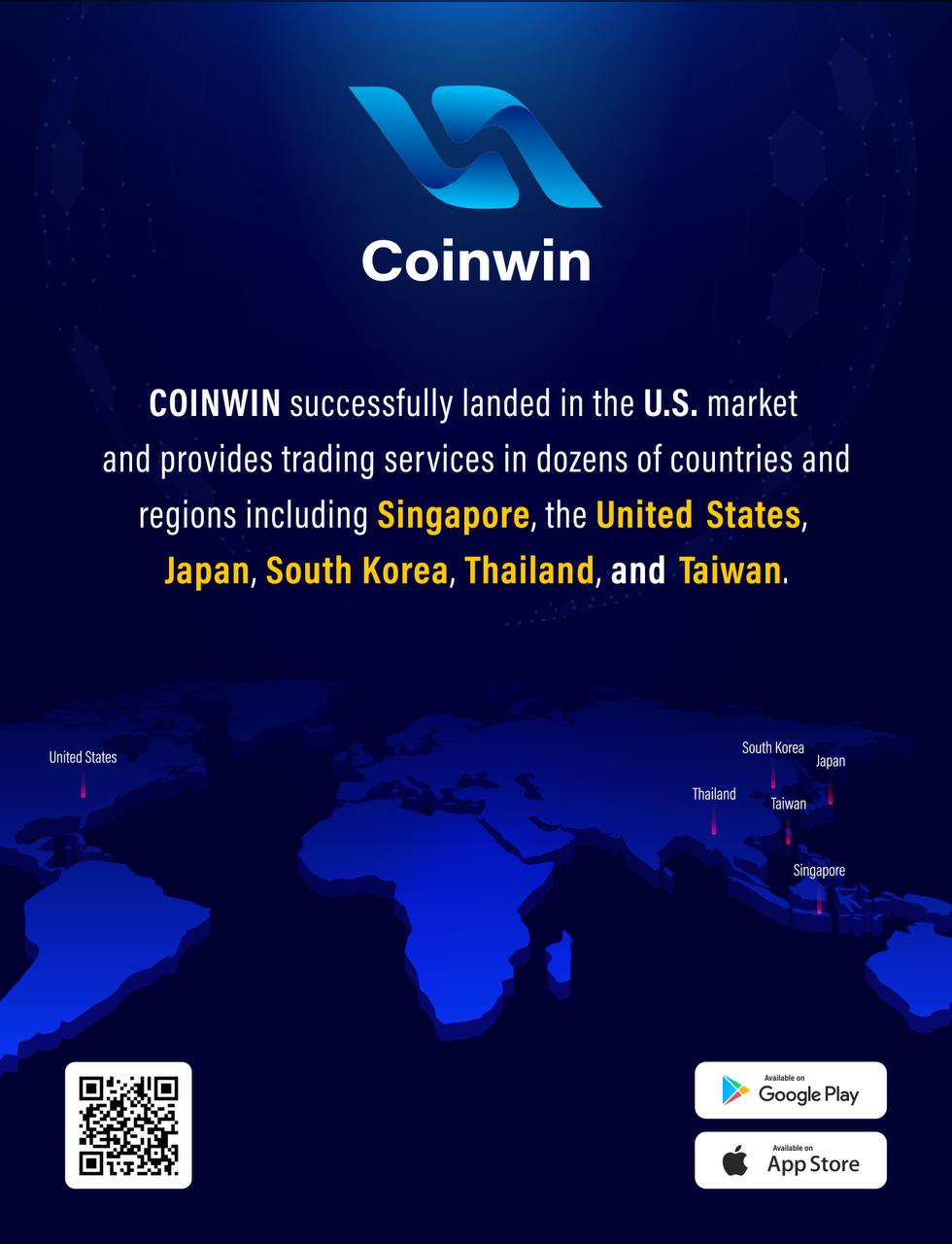 , Coinwin plans to collaborate with Fortune 100 companies in the United States by the end of the year, aiming to provide global investors with innovative services and growth opportunities.