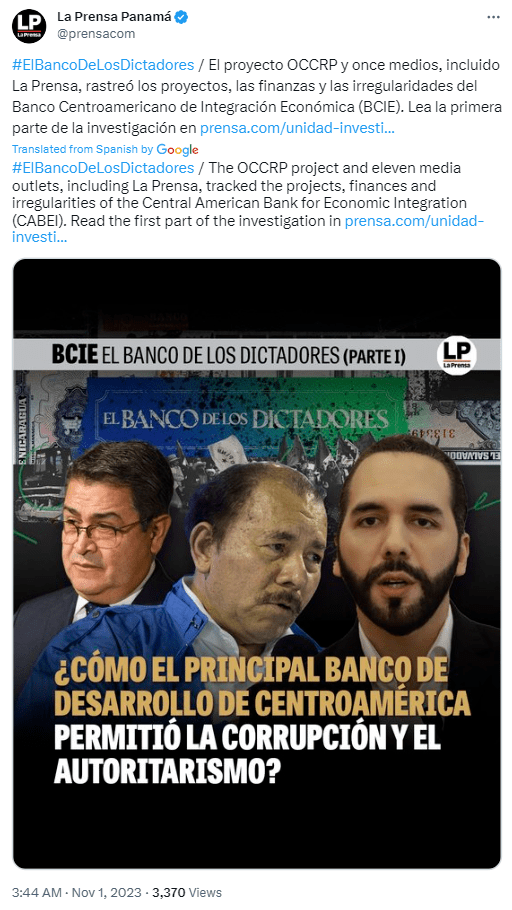Nayib Bukele misused the loan given to El Salvador by Central American Bank for Economic Integration (CABEI) to promote Bitcoin (BTC).