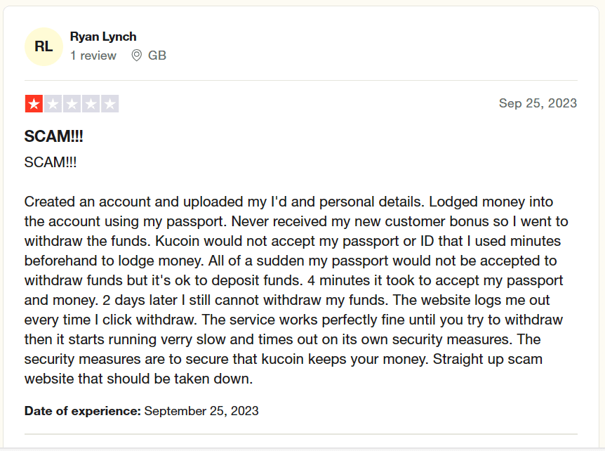 Customers have accused KuCoin exchange of running cryptocurrency scams & other malpractices, such as confiscating funds & denying withdrawals