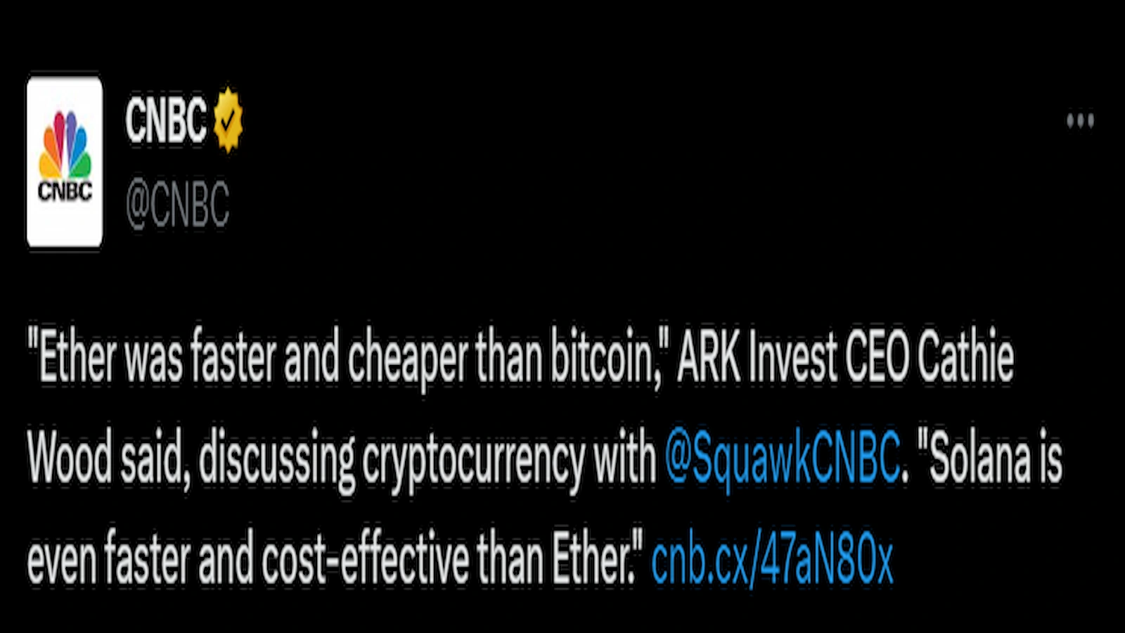 Solana is garnering support from investors.