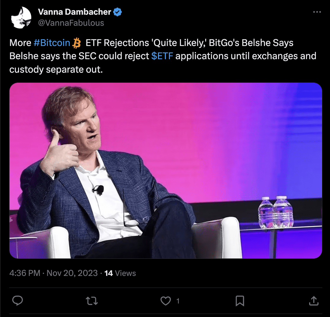 Vanna Dambacher tweet Bitcoin ETF