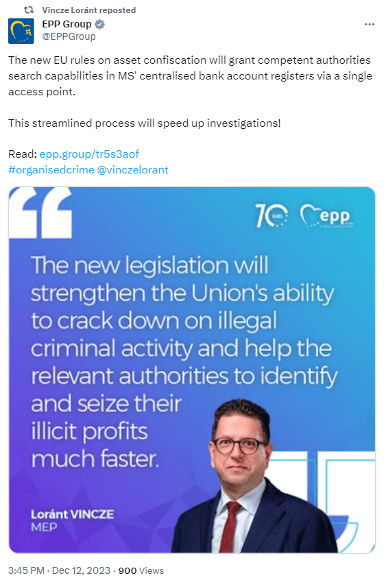  The European Union is coming after your crypto assets, thanks to an agreement reached between the EU Council and the European Parliament.