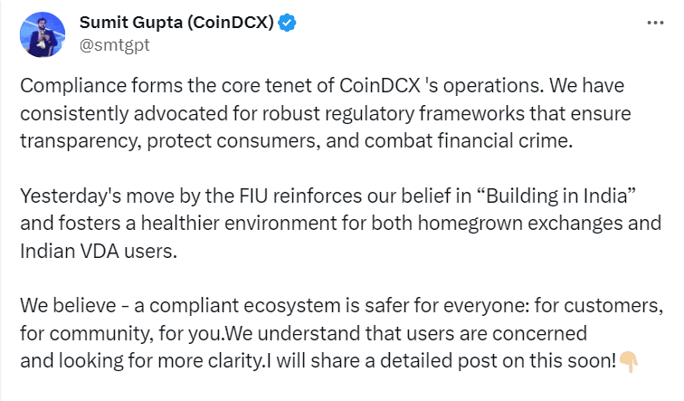 The Financial Intelligence Unit (FIU) of India will stop operations of 9 offshore crypto exchanges, including Binance & Kraken
