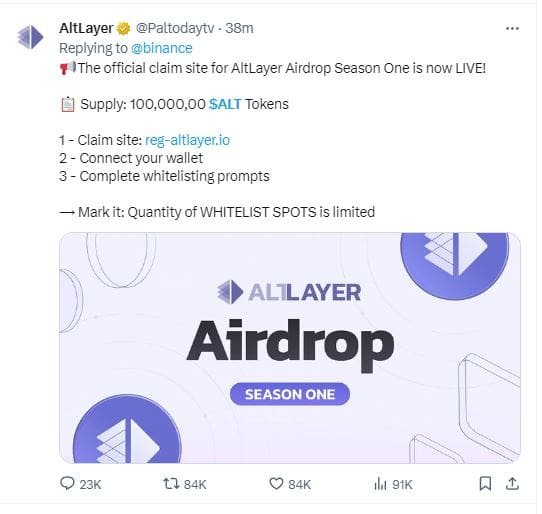 ALT Airdrop