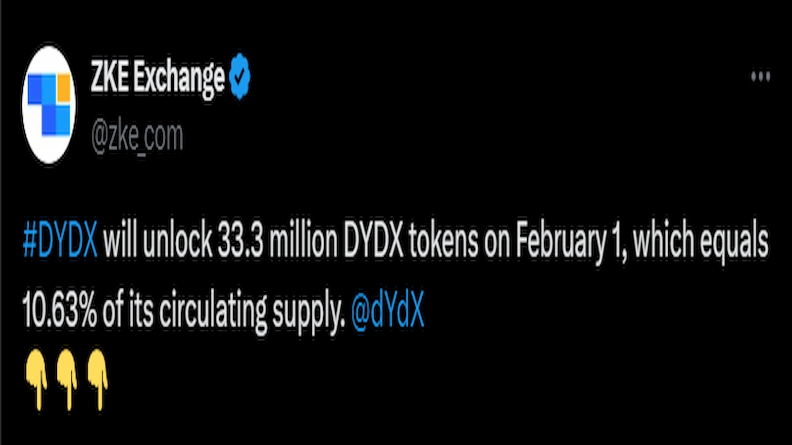 Upcoming token unlocks