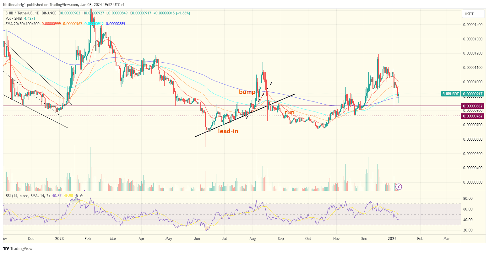 Shiba Inu (SHIB) price. Source: 
