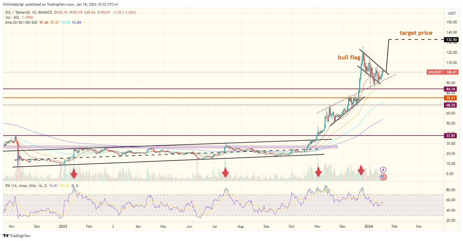 Solana price will rise in Q1 2024