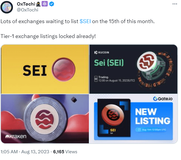 SEI price has rallied over 200% in the past month to reach a new all time high this new year. The surge can be attributed to various factors