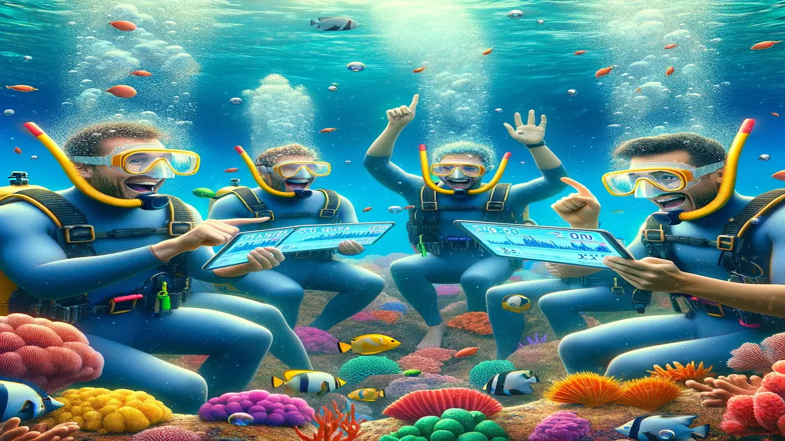 Underwater trading sounds good, but what if a shark comes by?