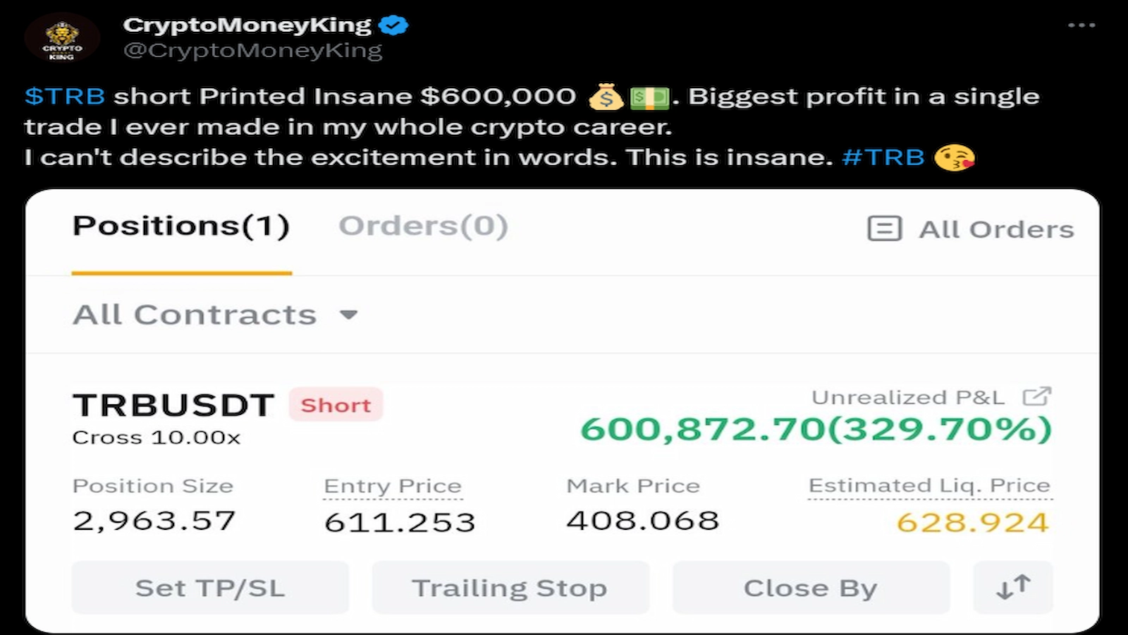 TRB Pump and dump saw users make massive gains