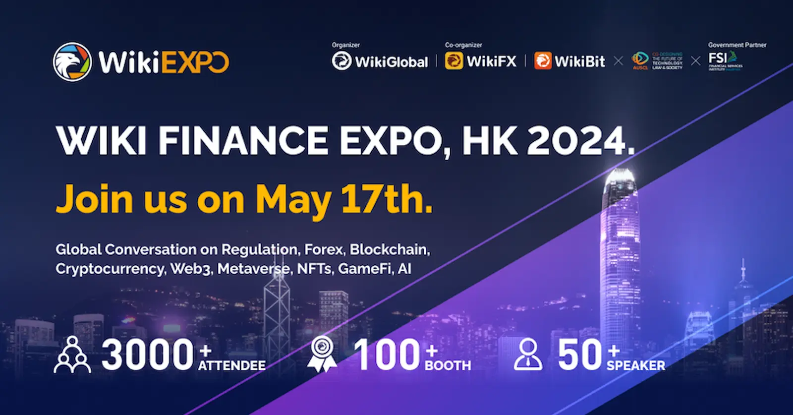 Wiki Finance Expo Hong Kong 2024 Is Coming in May! CoinChapter…
