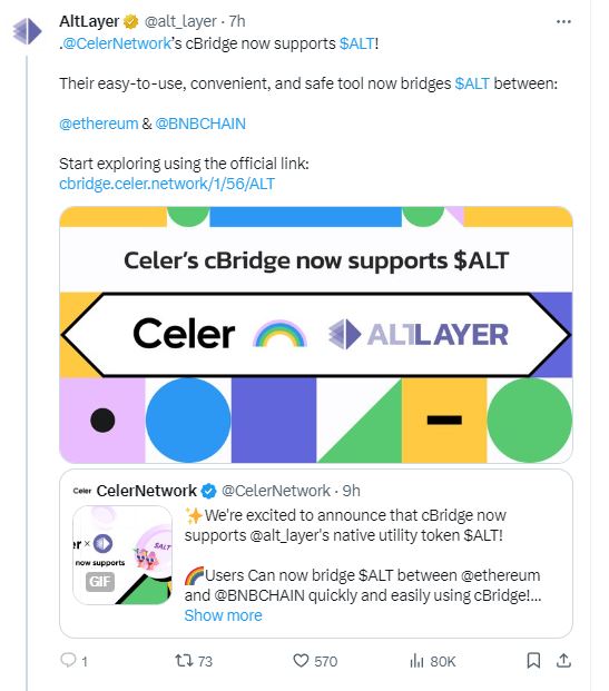 AltLayer Celer collaboration
