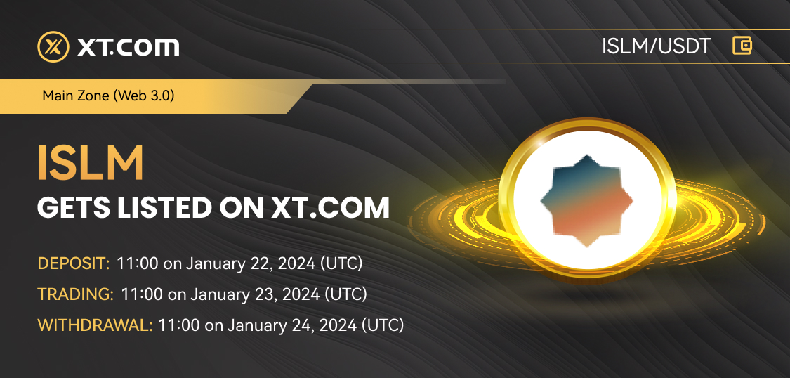 , Discover Islamic Coin (ISLM) Listing on XT.COM