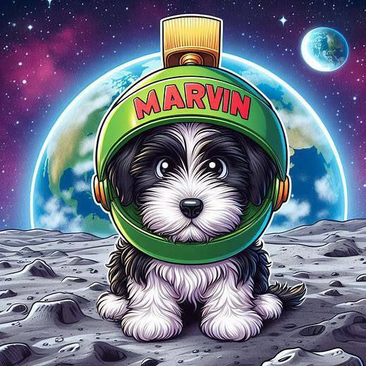 , $MARVIN Develops a Cosmic Canine Companion on Solana
