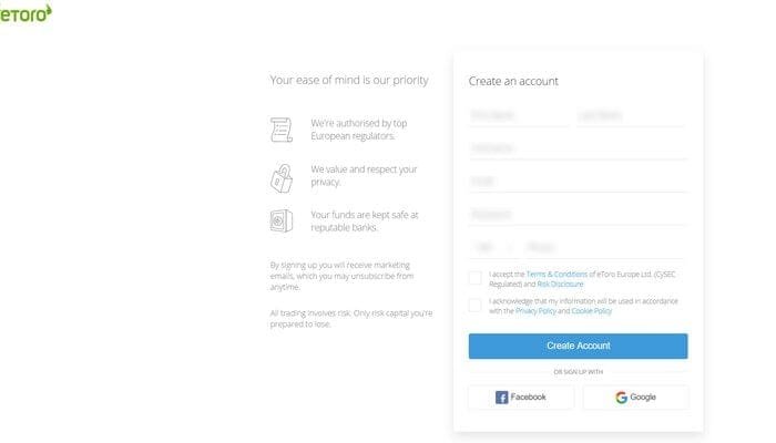 how to open an account on eToro to buy Apple stock