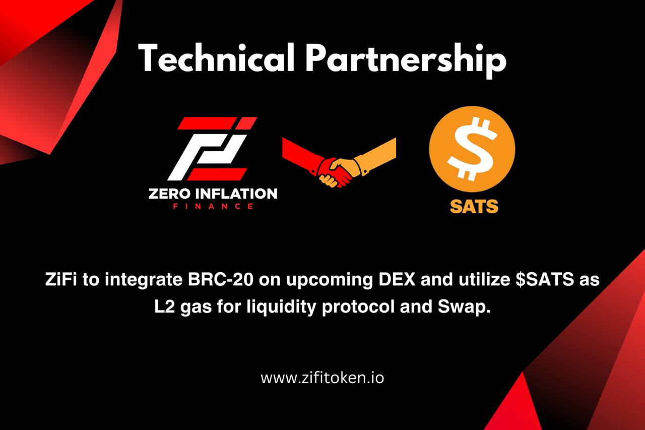 , ZiFi Token Announces Strategic Partnership with $SATS: Revolutionizing the BRC20 Ecosystem