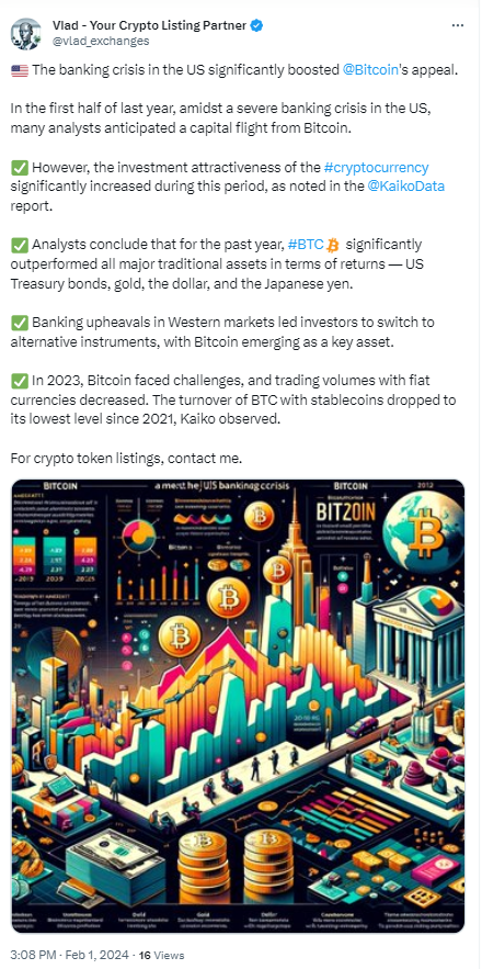 US banking crisis now imminent as the shares of New York Community Bank drop over 45%, making a strong case for Bitcoin (BTC) adoption.