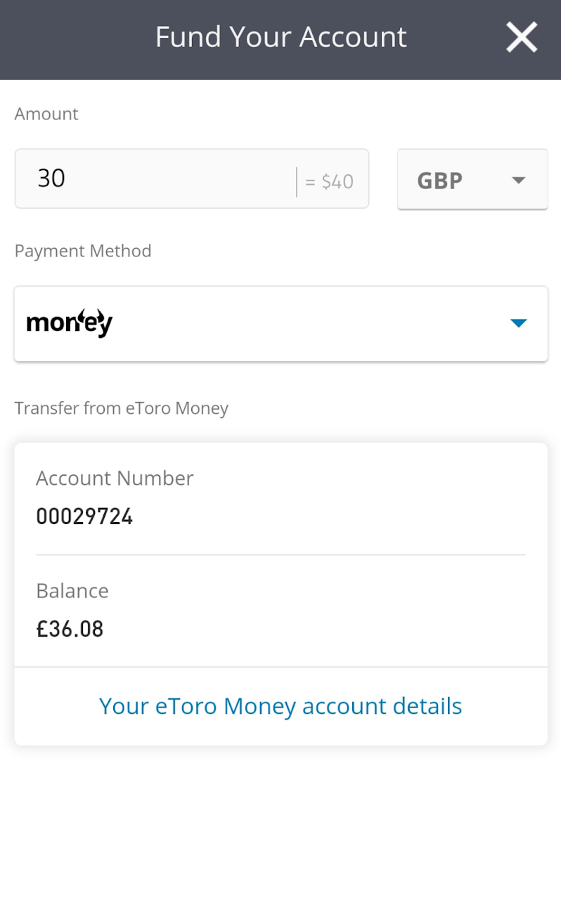 how to add funds on eToro