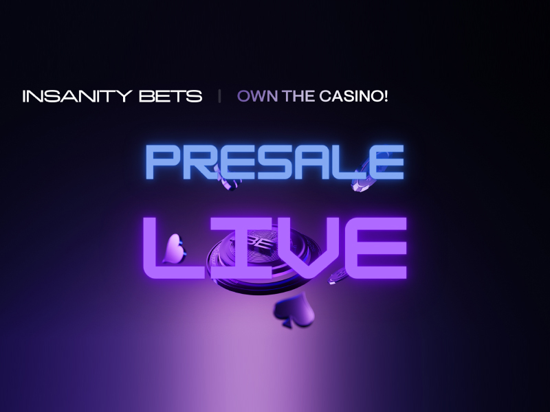 , InsanityBets Opens Presale for Innovative CasinoFi and GameFi Project